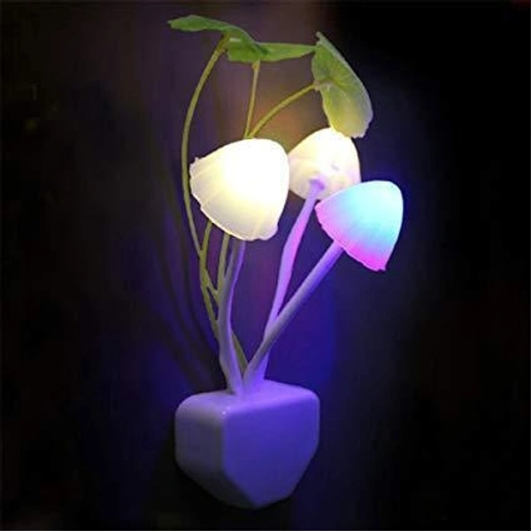Night Light Mushroom Lamp Colourful (Solar Sensor)