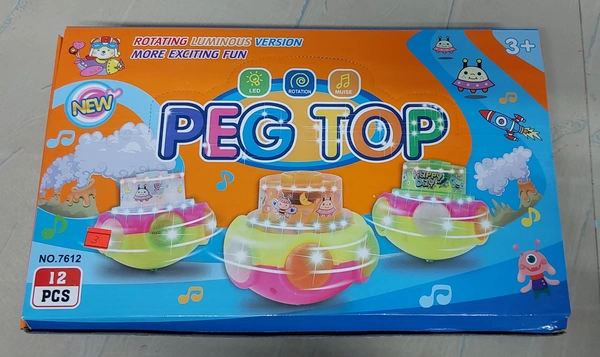 Peg Top Rotating Luminous