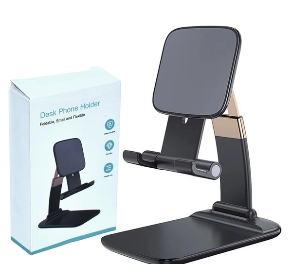 PHONE HOLDER FOR TABLE, FOLDABLE UNIVERSAL MOBILE STAND FOR DESK