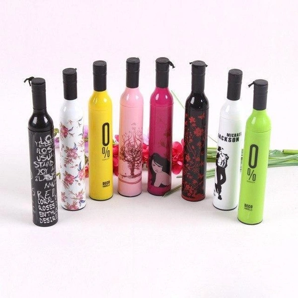 POCKET FOLDING WINE BOTTLE UMBRELLA