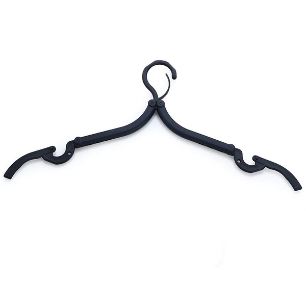 PORTABLE & FOLDABLE MULTICOLOR PLASTIC HANGERS (1PC)