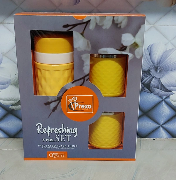Prexo Refreshing 3 Pcs Flask Set