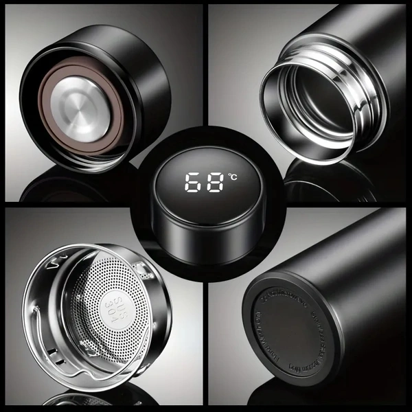 SMART VACUUM INSULATED WATER BOTTLE WITH LED TEMPERATURE DISPLAY