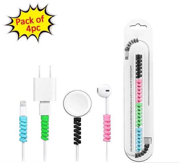 SPIRAL CHARGER SPRING CABLE PROTECTOR DATA CABLE SAVER