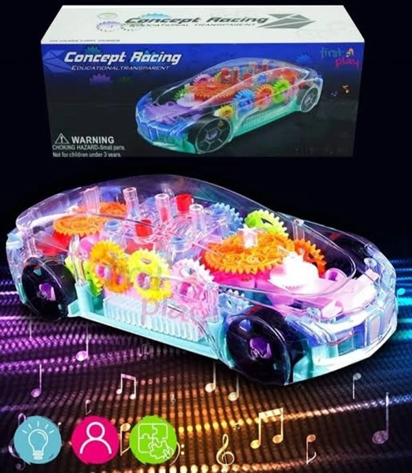 Transparent Racing Car