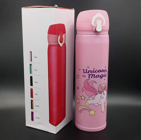 Unicorn Water Bottle 500ml Steel