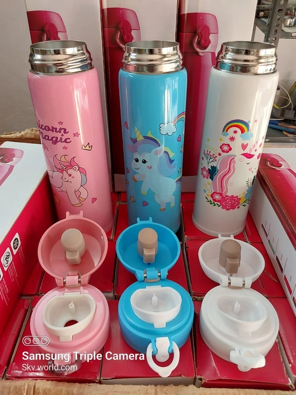 Unicorn Water Bottle 500ml Steel