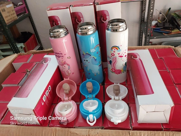 Unicorn Water Bottle 500ml Steel
