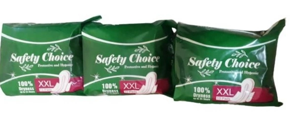 Safety choice With Anion Sanitary Pad 6 Pack Special combo Offer  - White, XL+