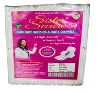 Sister Secure Ultra Thin Anion Chip Sanitary Napkins 60 Pads Combo  - White, Regular