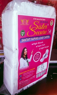 Sister Secure Sanitary Pads 60 Piece packing Combo - White