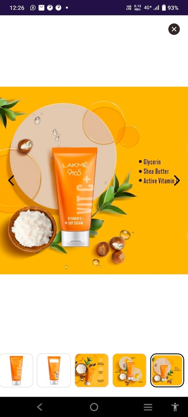 LAKME 9TO5 Vitamin C Day Cream  - 50g