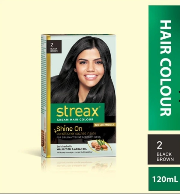 STREAX Hair Colour-Black Brown  - 120ml