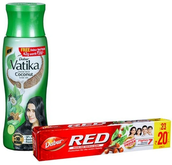 DABUR Vatika Coconut Hair Oil(Toothpaste Free) - 150ml