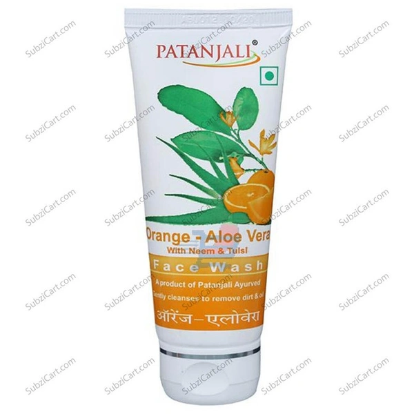 PATANJALI  Orange Aloe Vera Face Wash 60ml