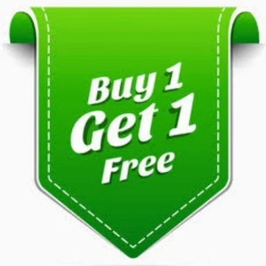 BUY 1 GET 1 FREE