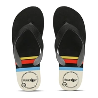 Slipper For Men yellow black Daily Wear Soft Casual - UK 7, Black