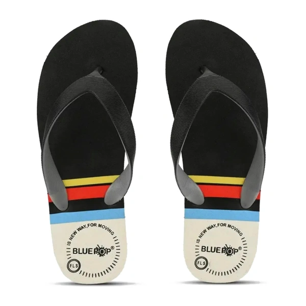 Slipper For Men yellow black Daily Wear Soft Casual - UK 7, Black