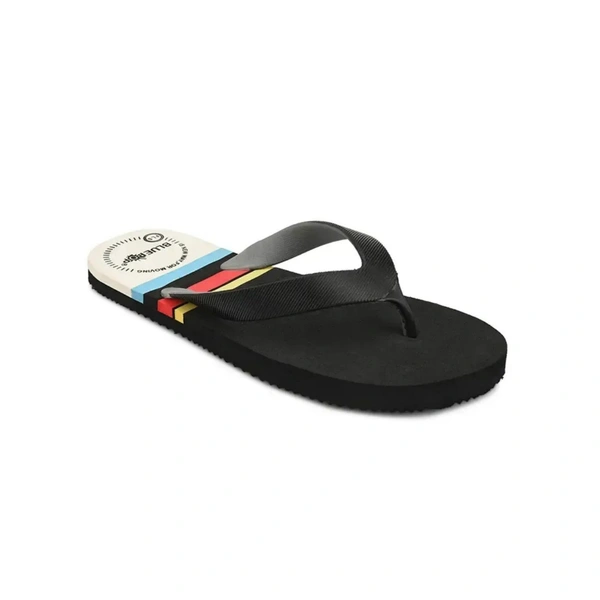 Slipper For Men yellow black Daily Wear Soft Casual - UK 7, Black