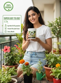 Feromones Dragon Bloom Home Gardening Fertilizer granules - For Mess free home Gardening - 750 Gram