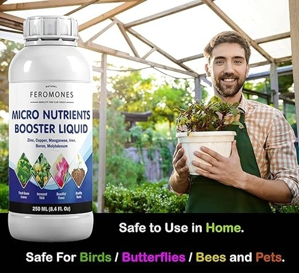 Feromones Micronutrient Fertilizer For Plants - For Healthy Plant Growth and Flowering Fertilizer - 250 Ml
