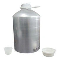 Aluminum Bottle With Cap and Inner Plug - 5 Ltrs