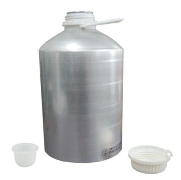 Aluminum Bottle With Cap and Inner Plug - 1 Ltr