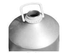 Aluminum Bottle With Cap and Inner Plug - 10 Ltrs