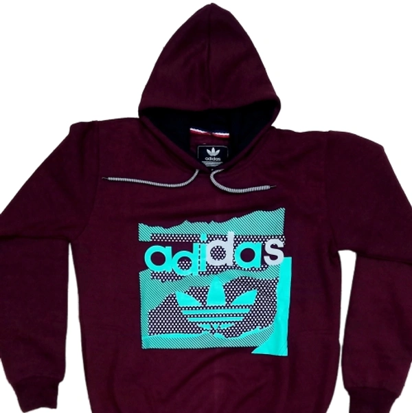 ADDIDAS First Copy MENS HOODIES  - Maroon, XL