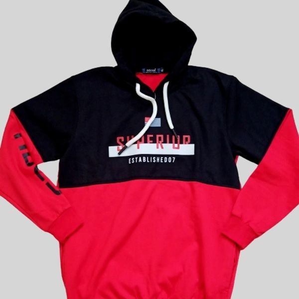 Addidas Sport First Copy Mens Hoodies  - Red, XL