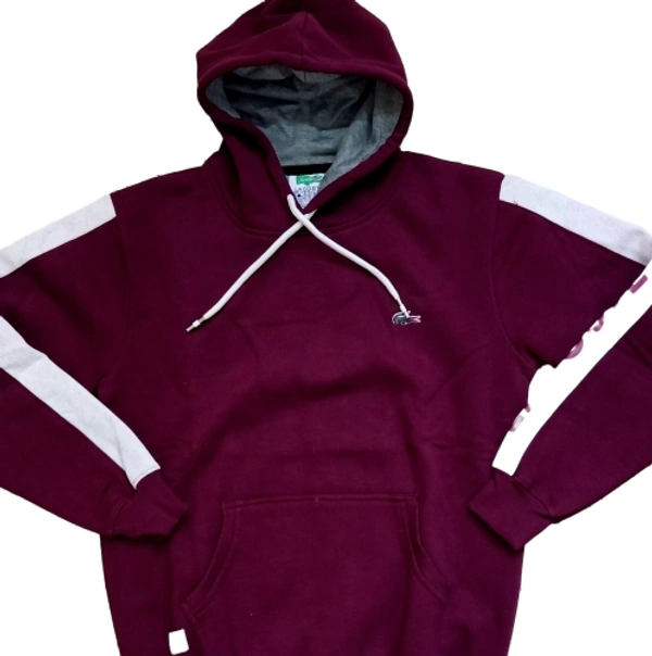 LACOSTE MENS LIGHT HOODIES  - Maroon, XL