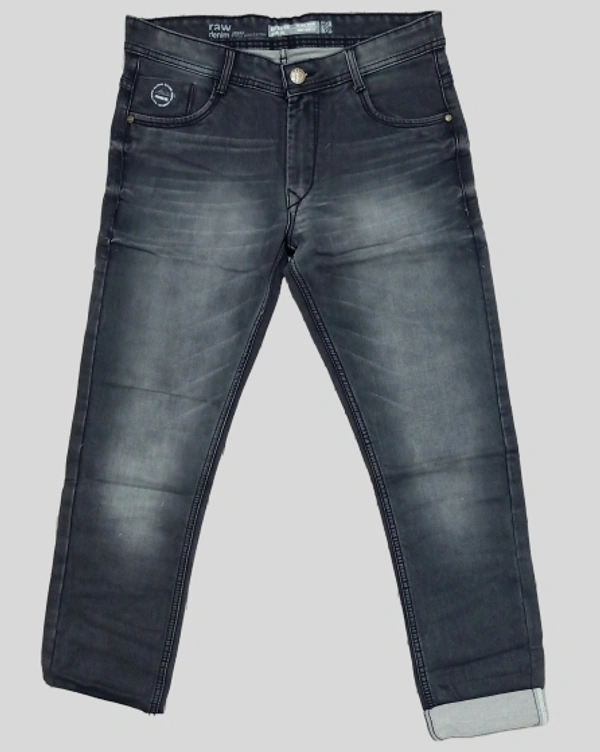 NOTES PREMIUM Plus Grey Mens Jeans  - Dove Gray, 34