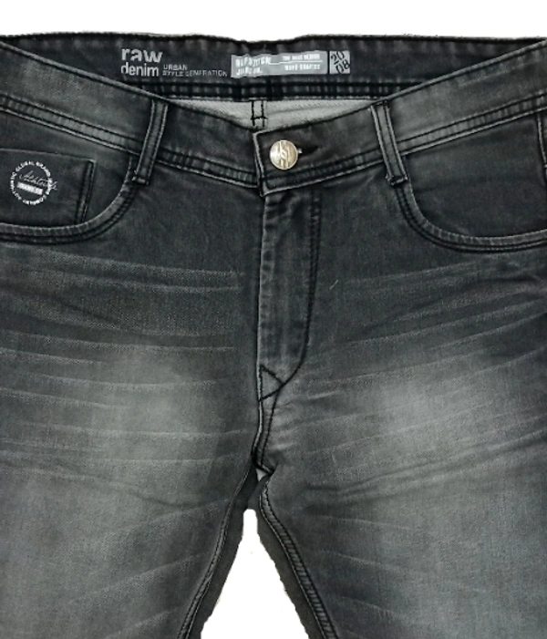 NOTES PREMIUM Plus Grey Mens Jeans  - Dove Gray, 34