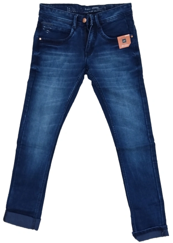 JHON FELIPE JF Mens Blue Jeans  - Navy Blue, 28