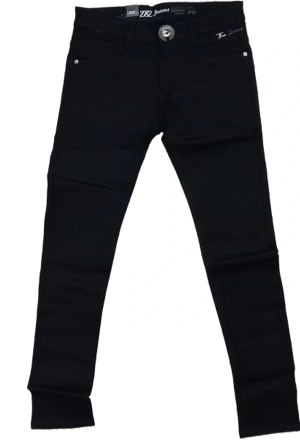 Z&Z Denim Premium Dark Black Mens Jeans - Black, 30