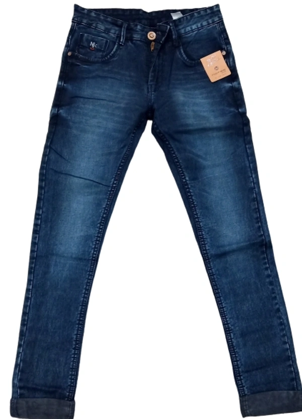 GROW WIN Casual Mens Jeans  - Navy Blue, 32