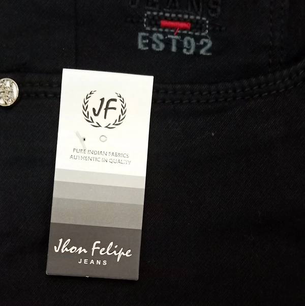 JHON FELIPE JF Mens Black Jeans  - Black, 34