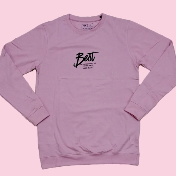 YouTurn Light Pink Trending Full Sleeve TSHIRT  - Tickle Me Pink, 38