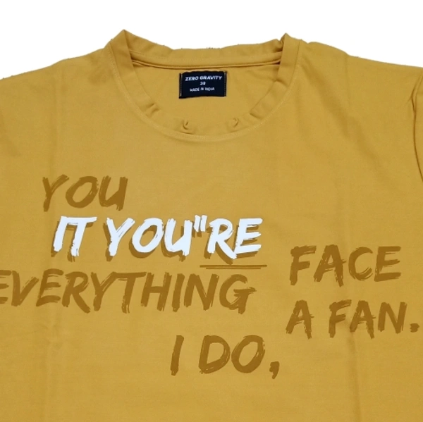 Zero Gravity Mens Full Sleeve Tshirt  - Pirate Gold, 38