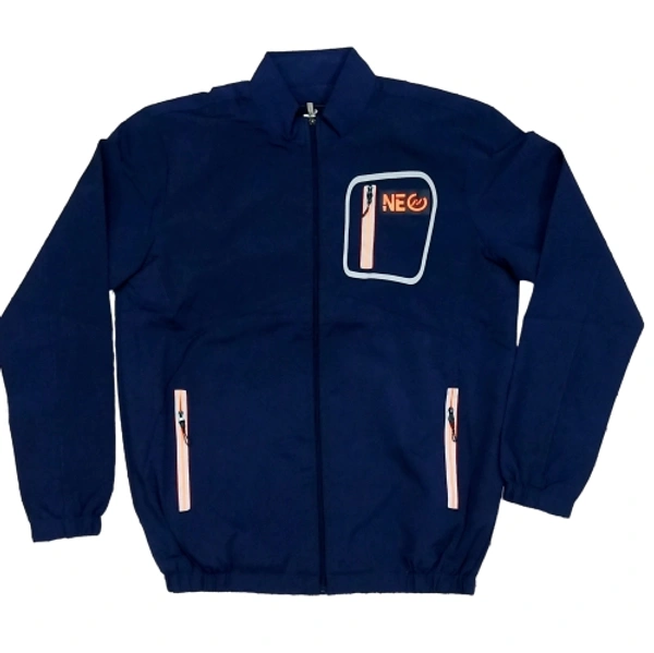 NUEVO ESTILO Mens Trending Jacket  - Navy Blue, XL