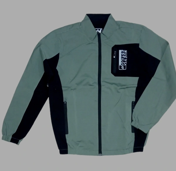 NUEVO ESTILO GREY Trending Mens Jacket  - Silver, L