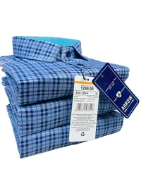 ARROW USA CO.  ARROW USA Blue Short Line Check  - Cornflower Blue, M