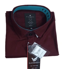 BLACKBERRY'S Mens C BLACKBERRY'S CO NEW MAROON MENS SHIRT   - Lonestar, M