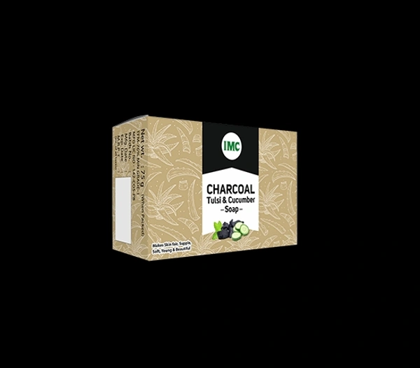 CHARCOAL TULSI AND CUCUMBER SOAP