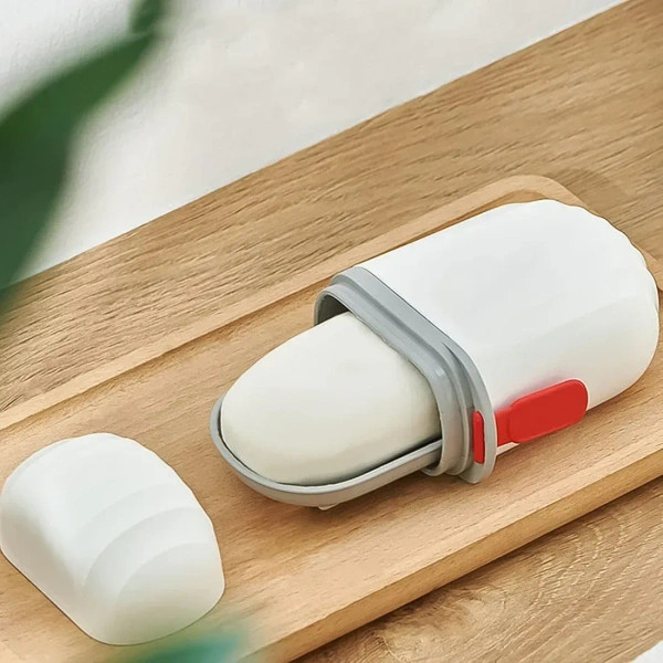 Stylish & Practical Soap Holder – Capsule Soap Box (1 Pc) - EASY RETURN