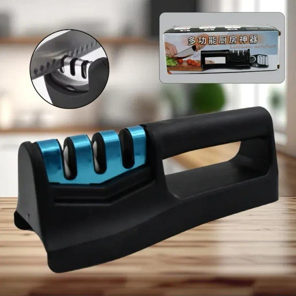 Kitchen Knife Sharpener – Handheld for Chefs & Serrated Knives (1 Pc) - EASY RETURN