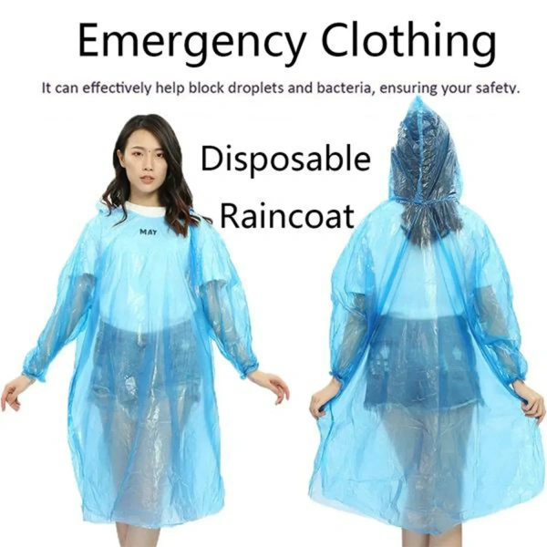 Disposable Easy-to-Carry Raincoat – Lightweight & Waterproof - EASY RETURN   4 DAY DELIVERY