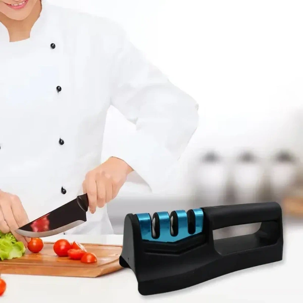 Kitchen Knife Sharpener – Handheld for Chefs & Serrated Knives (1 Pc) - EASY RETURN