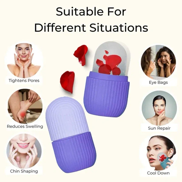Beauty Ice Roller for Face & Eye Massager (Reusable, Loose) pack of 1 - EASY RETURN