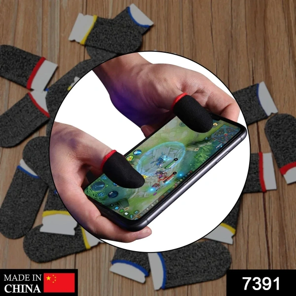 Thumb & Finger Sleeve for Mobile Gaming (4 Pair) – Best Choice for PUBG, COD, Free Fire - free, EASY RETURN